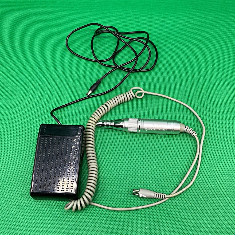 AIRSEE Electric Nail Drill Handpiece w/ Foot Switch KH-0913 30V 2.5A